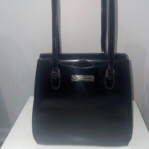 Black Suarez Leather Handbag